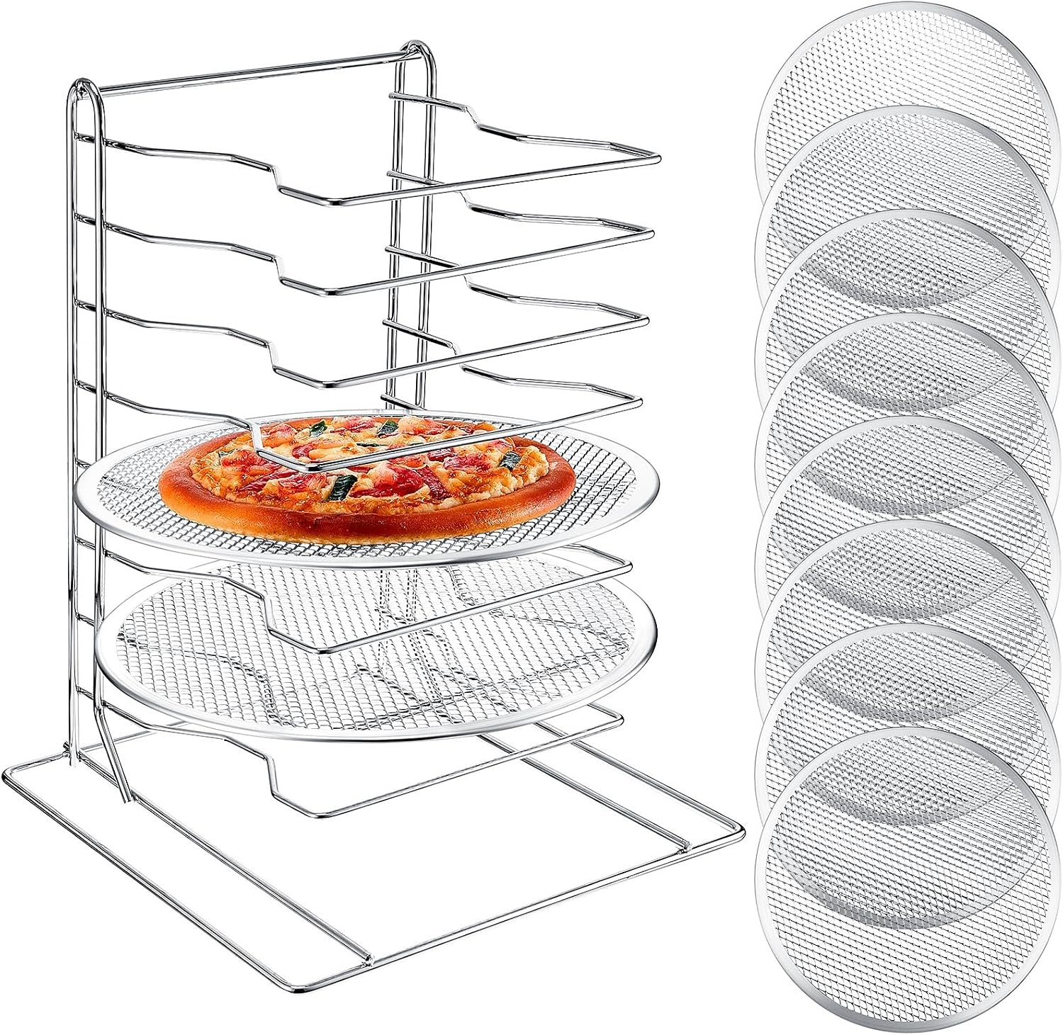 Commercial Kitchen For Baking - Suporte para Pizza de 8 Níveis