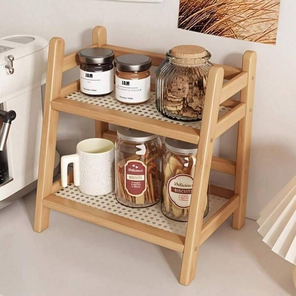 Kitchen Zo - Prateleira de Armazenamento de Bambu de
