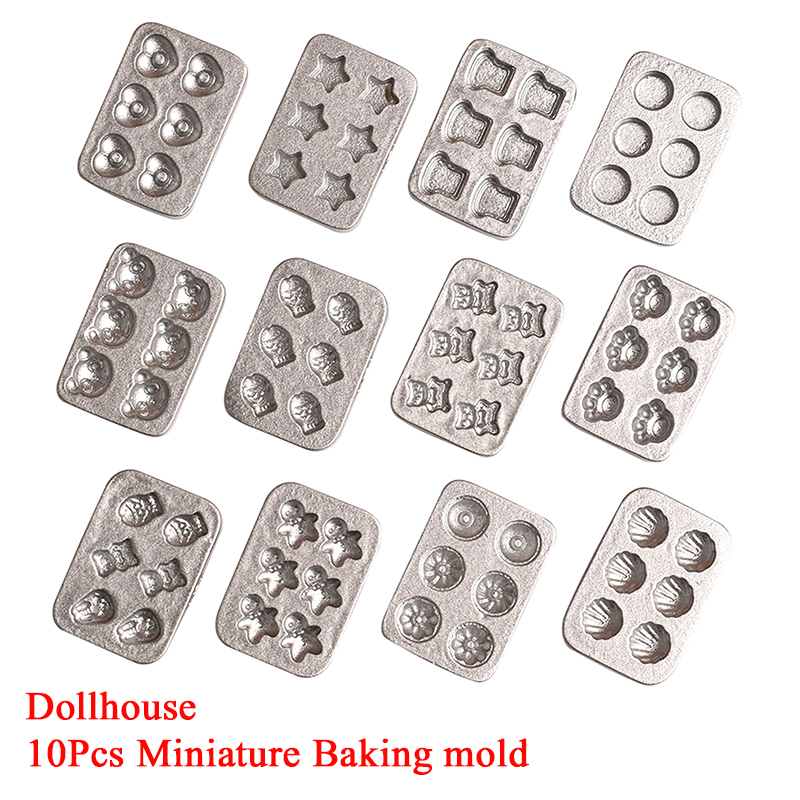 Kitchen Baking Molds - 10 pçs casa de boneca em