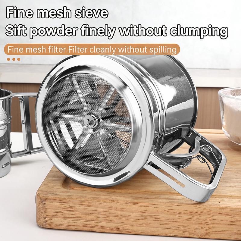 Peneira de Farinha de Aço Inox - Baking Powder Kitchen avaliação e preço