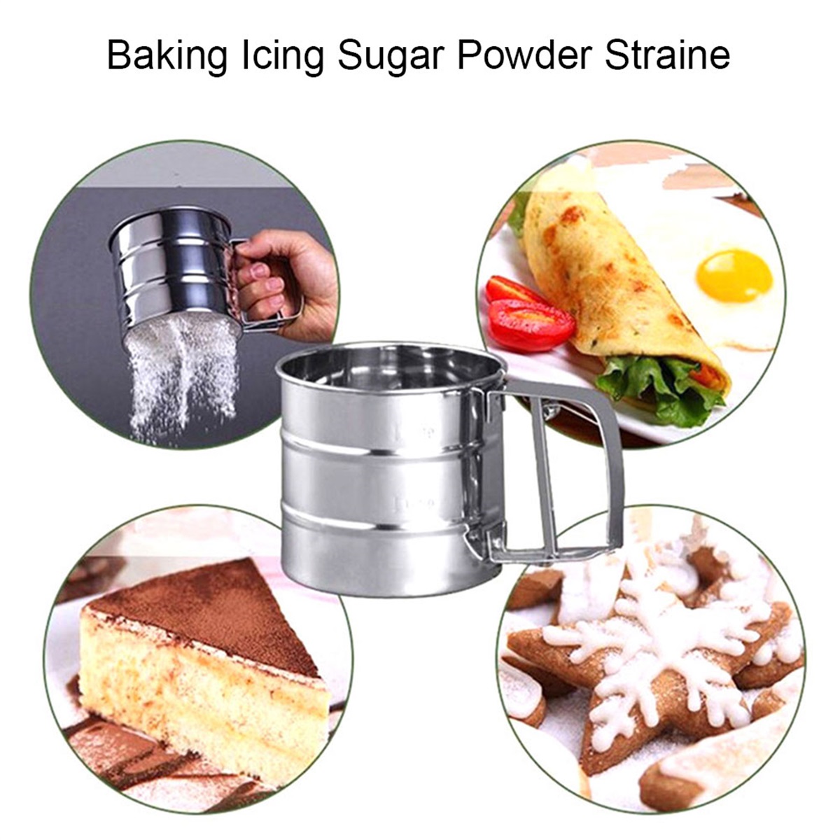 Peneira De Farinha De Aço Inox - Baking Powder Kitchen avaliação e preço