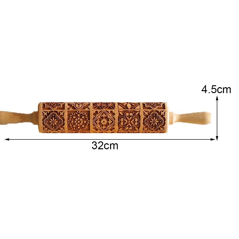 Rolo de madeira em relevo de g - Kitchen Roll Baking avaliação e preço
