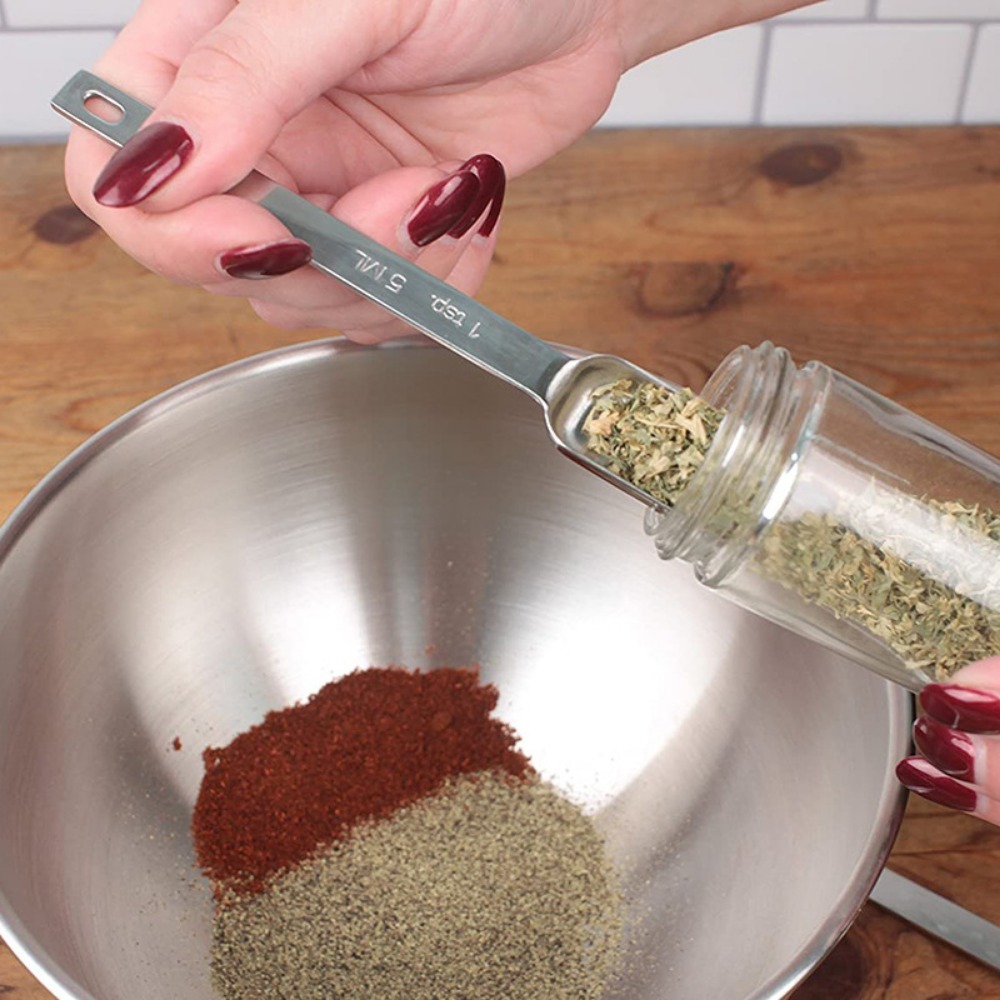 Colheres de medição de aço ino - Baking Powder Kitchen avaliação e preço