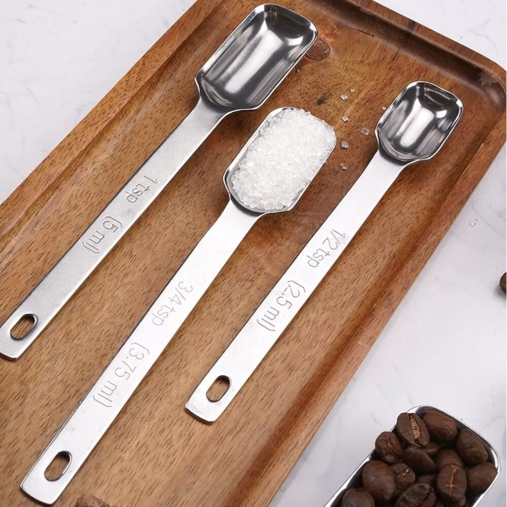 Colheres de medição de aço ino - Baking Powder Kitchen avaliação e preço